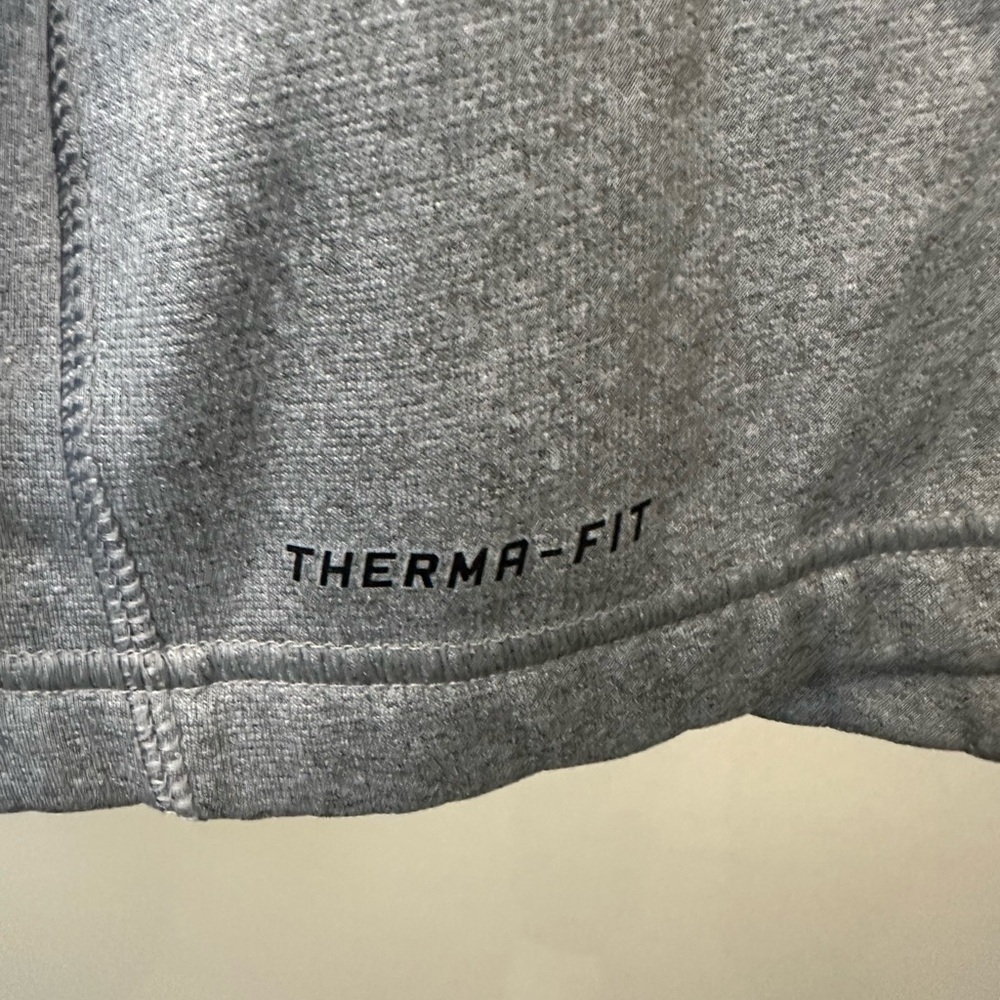 Nike Therma-Fit Mens L Quarter Zip Pullover Gray & Blue - Picture 2 of 7